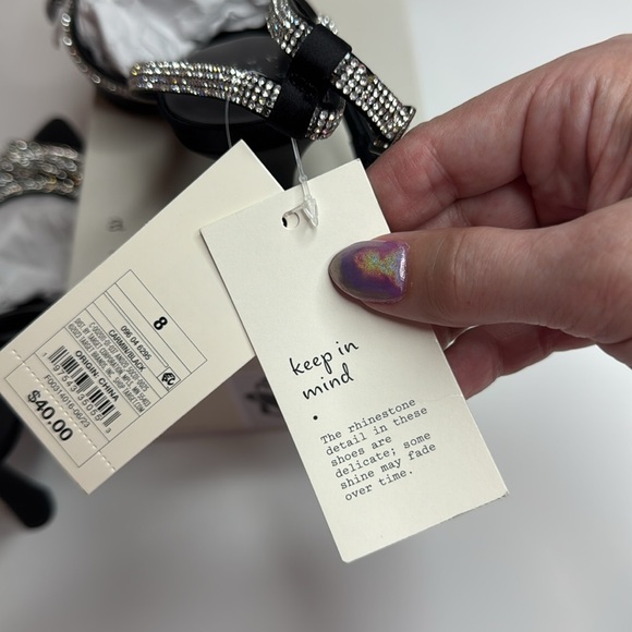 A New Day Black Crystal Slingback Heels - Picture 11 of 12